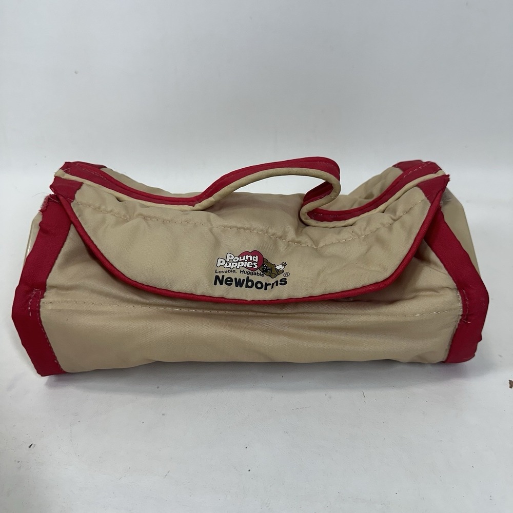 Vintage 1986 Pound Puppies Newborn Carrying Case Carrier